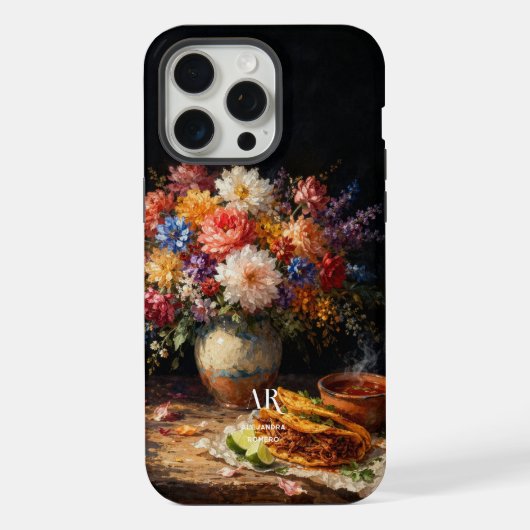 Nature morte de Birria florale | Monogramme (Verso)