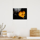 nature morte de fruits affiche Noir (Cuisine)