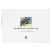 Nature morte Fleurs dans un vase de Paul Cezanne (Dos Horizontal)