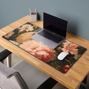 Nature morte florale vintage avec floraison rouge