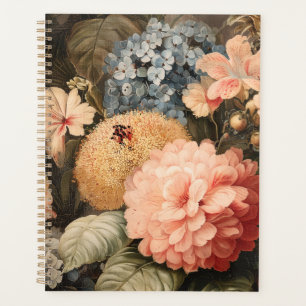 Nature morte florale vintage avec floraison rouge
