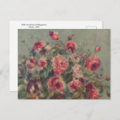 Nature morte, Roses de Wargemont par Renoir Carte (Devant / Derrière)