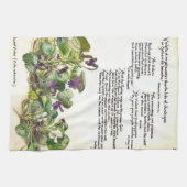 Nature Notes, Violettes par Edith Holden Torchons (Horizontal)