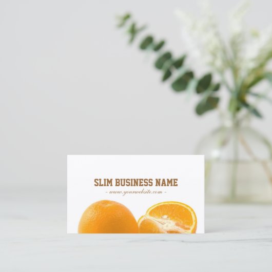 Nature Orange Diet Carte de visite (Debout devant)