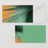 nature palmier tropical carte de visite (Devant / Derrière)