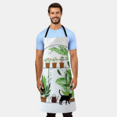 Nature pattern, greenhouse, gardening. Fence, flow Schort (Gedragen)