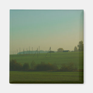 Nature Paysage Champ Pré Biélorussie Magnet