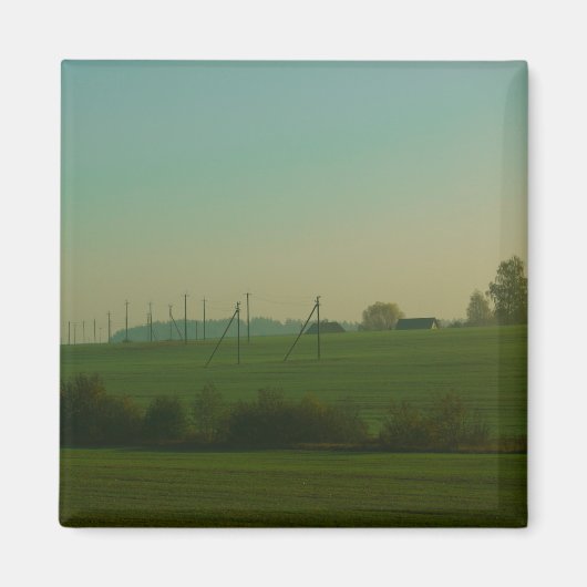 Nature Paysage Champ Pré Biélorussie Magnet (Devant)