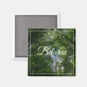 Nature Paysage Paysage Forêt Biélorussie Magnet (Recto/Verso)