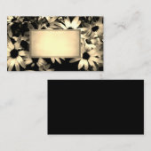 nature photographie fleuriste art carte de visite (Devant / Derrière)