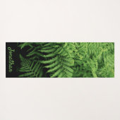 Nature Print Fern Frond with Name Yogamat (Achterkant (horizontaal))