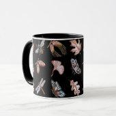 Nature print mug noir (Devant gauche)