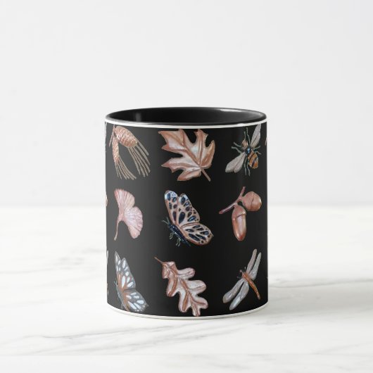 Nature print mug noir (Centre)