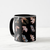 Nature print mug noir (Devant gauche)