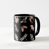 Nature print mug noir (Devant droit)