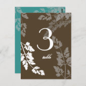 Nature romantique / Carte de table (Devant / Derrière)