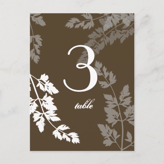 Nature romantique / Carte de table (Devant)