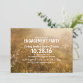 nature romantique invitations de la fête d'engagem (Debout devant)