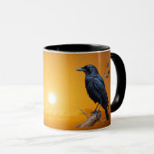 Nature sauvage Crow-Raven Coffee Mug (Devant droit)