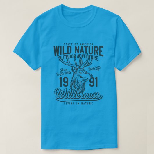 Nature sauvage Style Vintage Chasse Thème T-shirt (Design devant)
