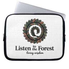 Nature Spiral Artwork & Wisdom Quote Laptop Sleeve