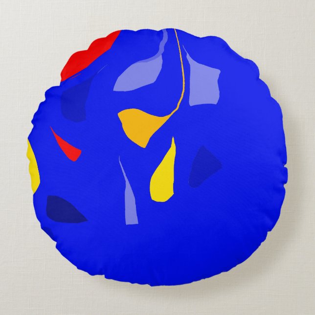 Nature spontanée Coussin rond (Devant)