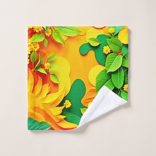 Nature stratifiée vibrante (Gant de toilette)