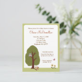 Nature Woodland Terrain Baby shower Invitation (Debout devant)