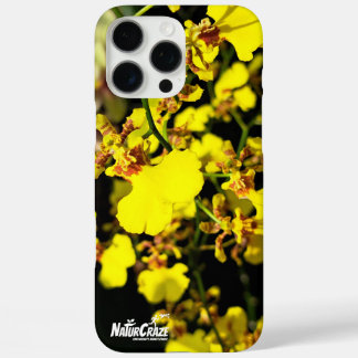 NatureCraze Yellow Orchid Flower iPhone / iPad hoe 16 Pro Max Hoesje