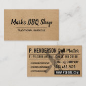 Naturel | Indeling | BBQ Visitekaartje (Voorkant / Achterkant)