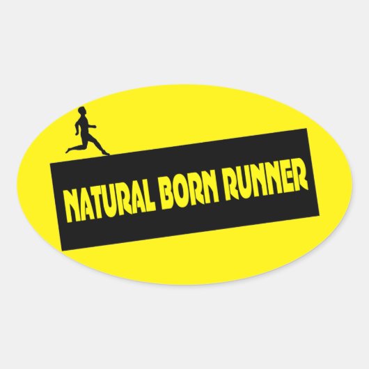 Naturel Né Runner - Stickers Drôle (Devant)
