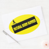 Naturel Né Runner - Stickers Drôle (Enveloppe)