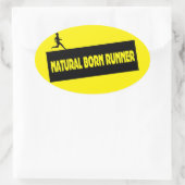 Naturel Né Runner - Stickers Drôle (Sac)
