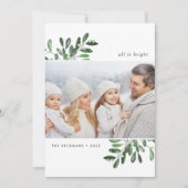 Naturellement Joyeux | Carte photo de vacances (Devant)