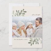 Naturellement Joyeux | Carte photo de vacances ver (Devant)