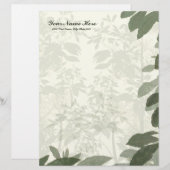 Naturen Beauty Linen Letterhead Stationery (Voorkant / Achterkant)
