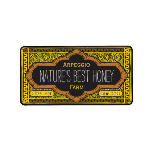 Naturen Best Honey Jar Persoonlijk Etiket