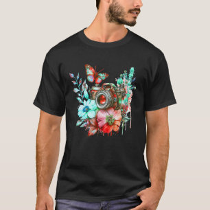 Naturen Fotografie Lichte bloemen en Butterflies C T-shirt