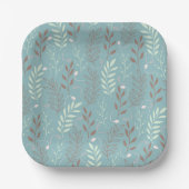 Naturen gebladerte papieren bordje (Voorkant)