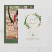 Naturen houden van Greenery Wreath PHOTO Wedding I (Voorkant / Achterkant)