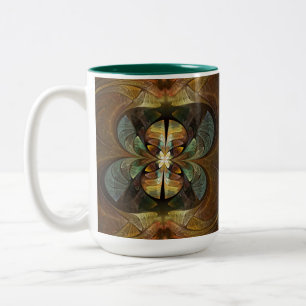 Naturen Matrix Bumble Bee Abstract Tweekleurige Koffiemok