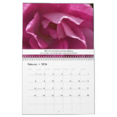 Naturen met roze Scriptscabine Sky Floral Kalender (Feb 2026)