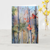 Naturen Path Kardinaal Blank Kaart (Gele Bloem)