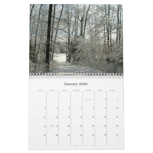 Naturen Wonders-Calendar Kalender (Jan 2026)