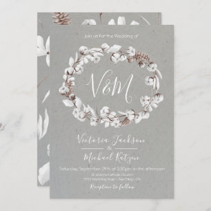 Natures blanches Invitations au mariage de la cour