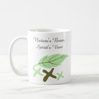 "Nature's Brew, Spirit's View" Personalized Leaf  Koffiemok