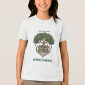 Nature's Embrace Heart Tree Tee Tri-Blend Shirt (Voorkant)