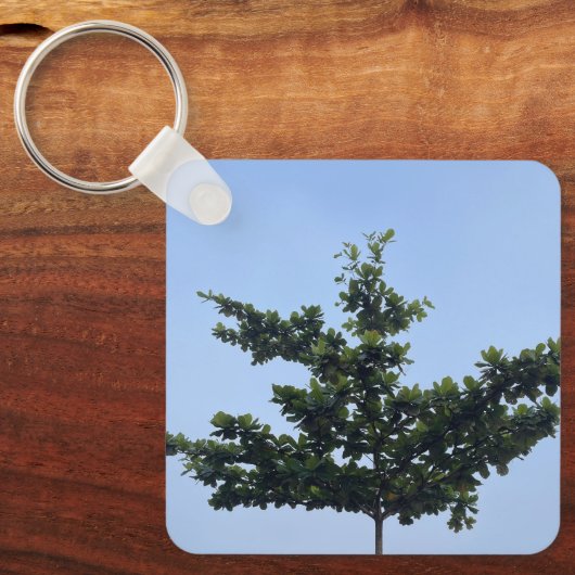 Nature's Harmony Keychain - Carry the Serenity wit (Voorkant)