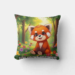 Nature's Hug in a Cute Red Panda Kussen