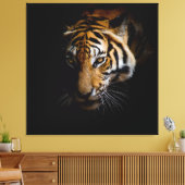 Nature's Wild Animals - Tiger Canvas Afdruk (Insitu (Woonkamer))
